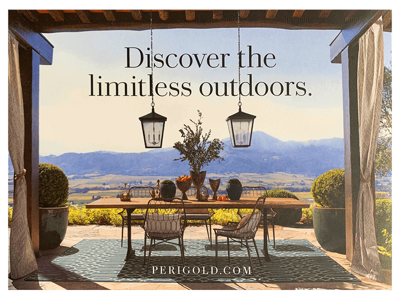 Perigold spring direct mail design front