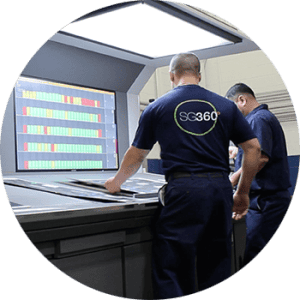 High-tech direct mail printing process with SG360° printing and mailing experts.