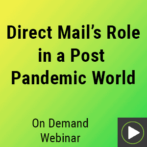 Direct mail marketing campaign in a post-pandemic world for effective customer engagement.