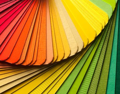 Vibrant color swatches for direct marketing and direct mail printing services.